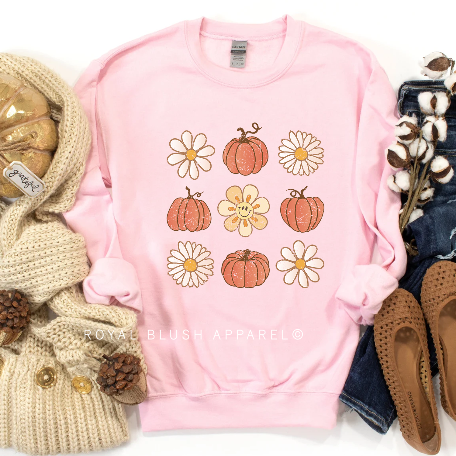 Flower Pumpkins Sweatshirt