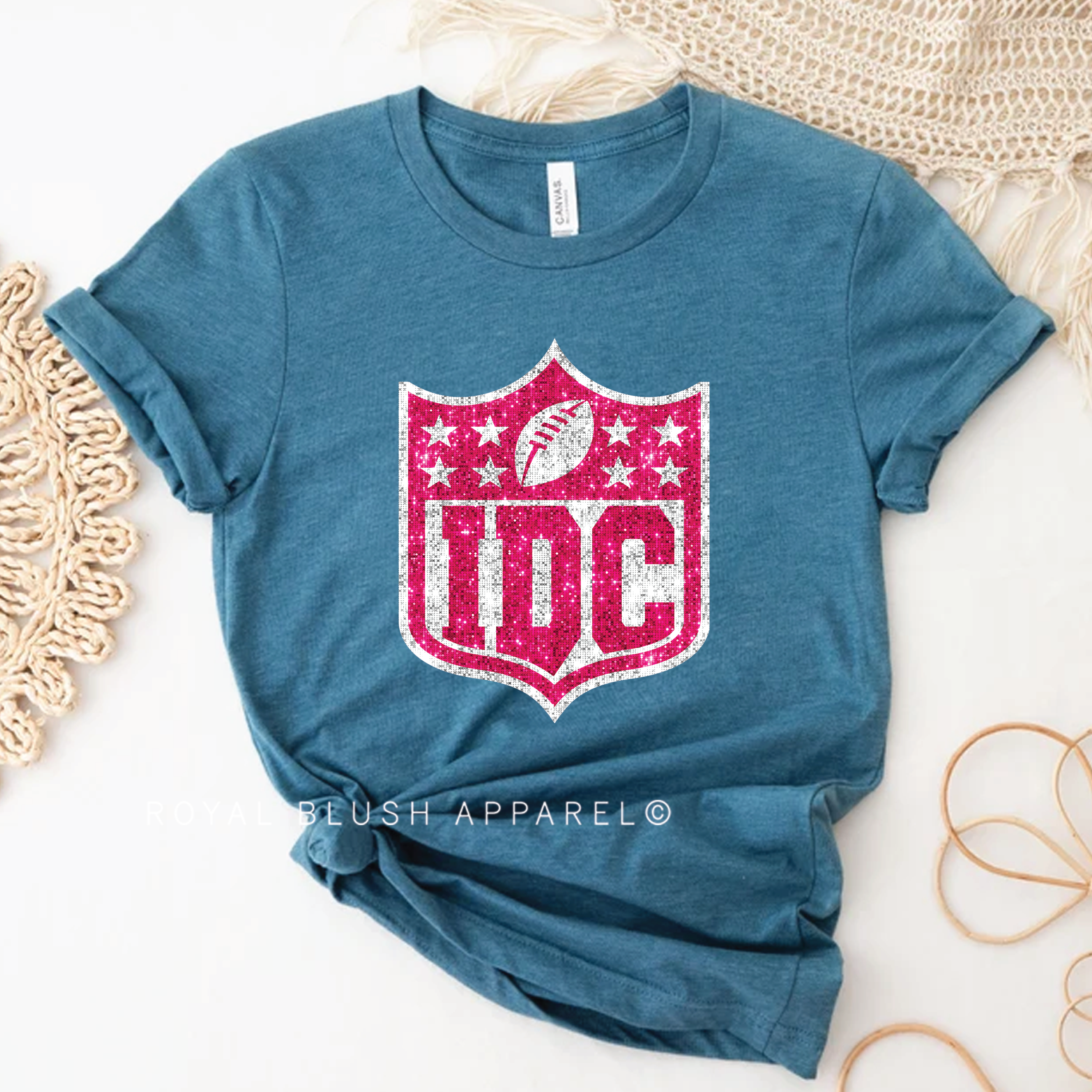 IDC Faux Sequin Relaxed Unisex T-shirt