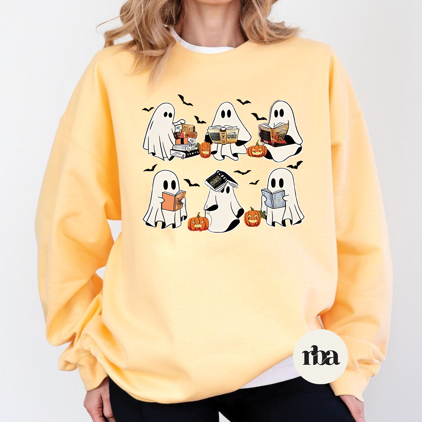Fourth Wing Ghosts Sweatshirt mockup.