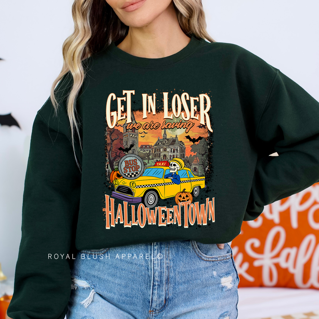 Saving Halloweentown Sweatshirt Halloween graphic Sweatshirt mockup.