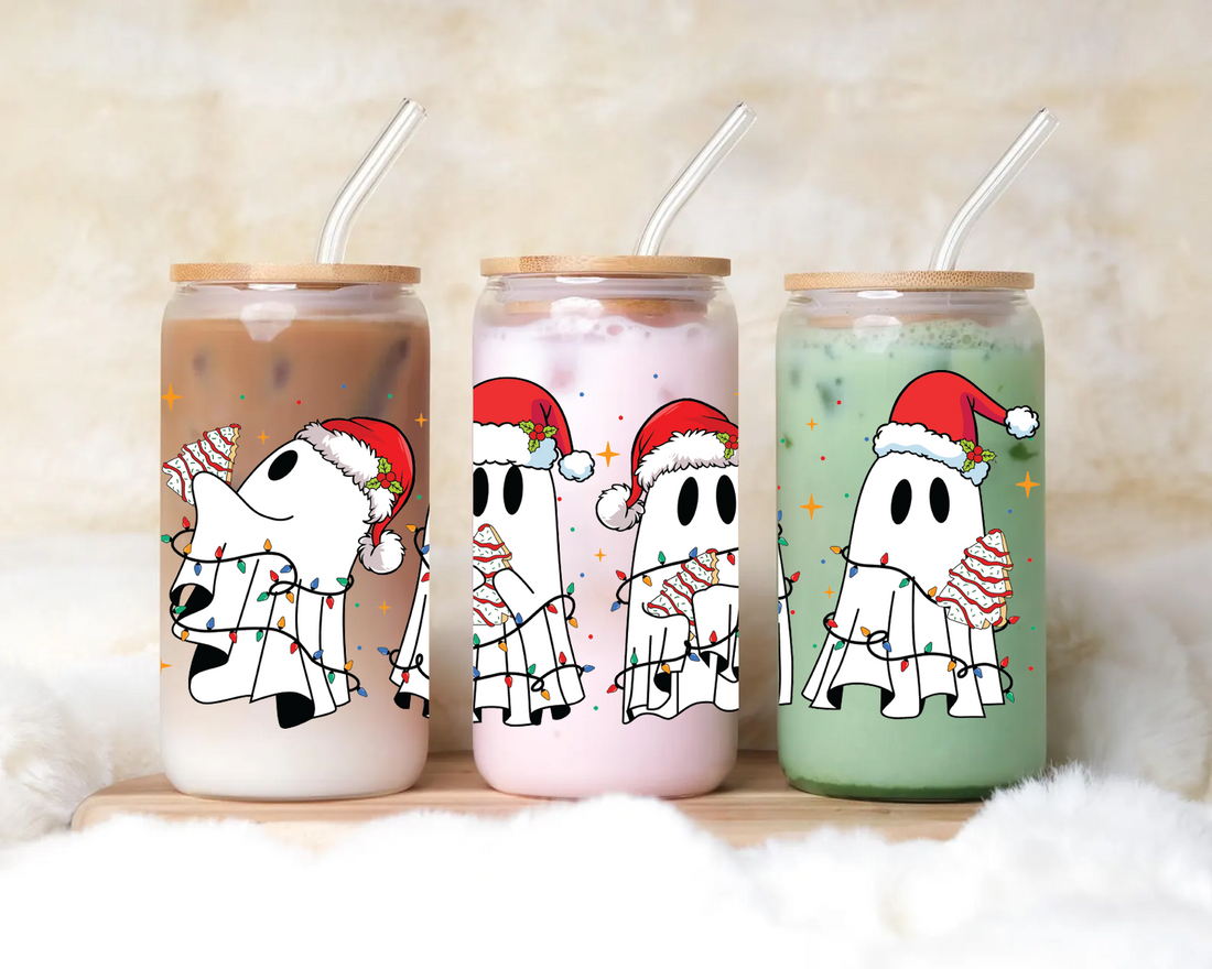 Ghosties Iced Coffee Glass