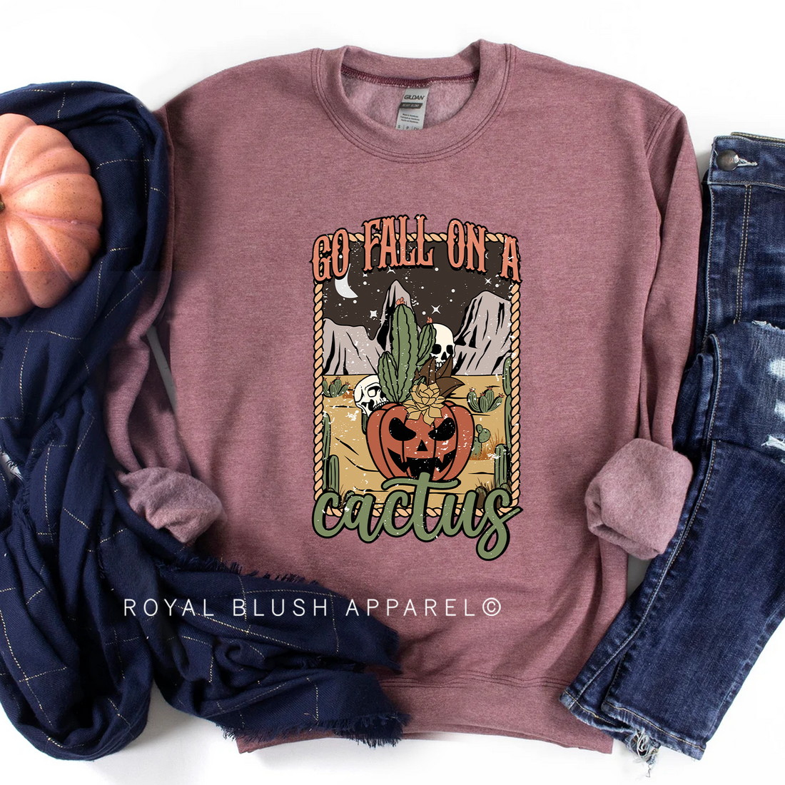 Go Fall sur un sweat-shirt Cactus