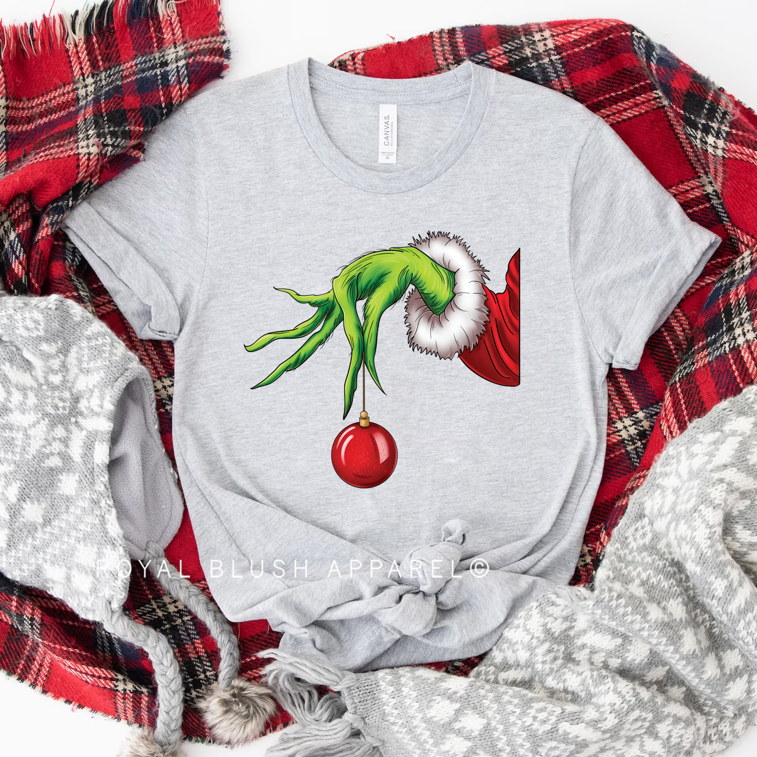 Grinch Hand Ornament Relaxed Unisex T-shirt