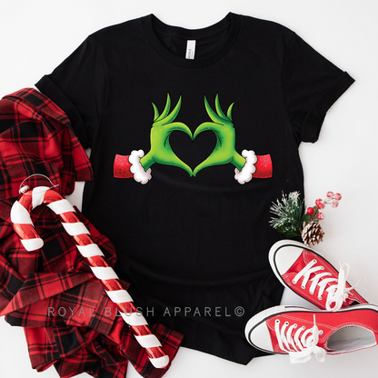 Grinch Heart Relaxed Unisex T-shirt