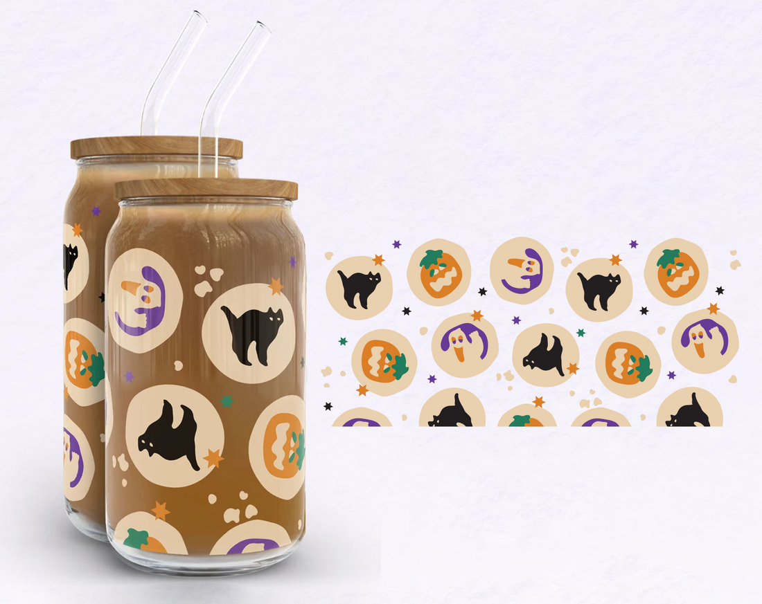 Pillsbury Halloween Cookies Iced Coffee Glass