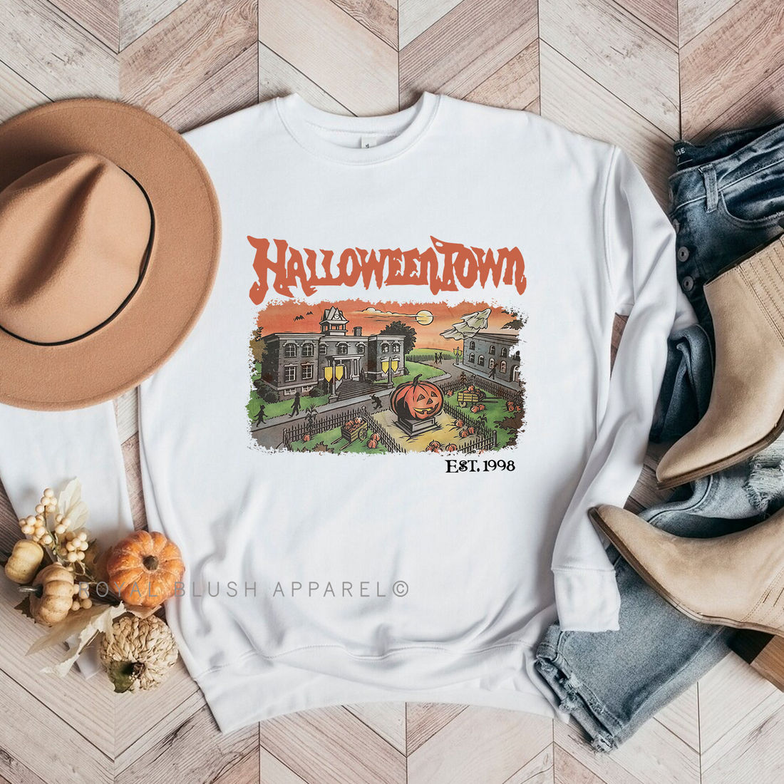Halloweentown Est 1998 Babe Crewneck