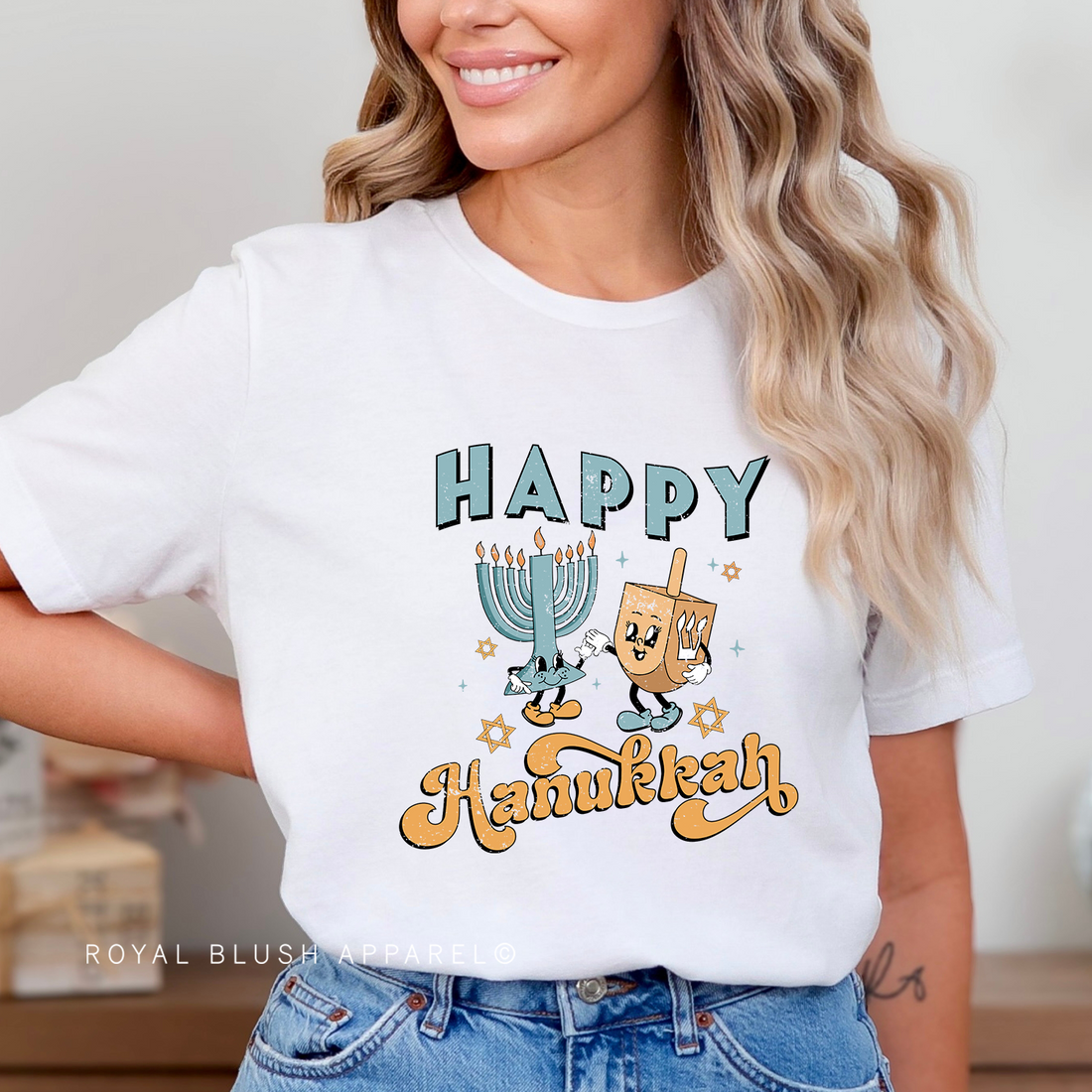 Happy Hanukkah Relaxed Unisex T-shirt