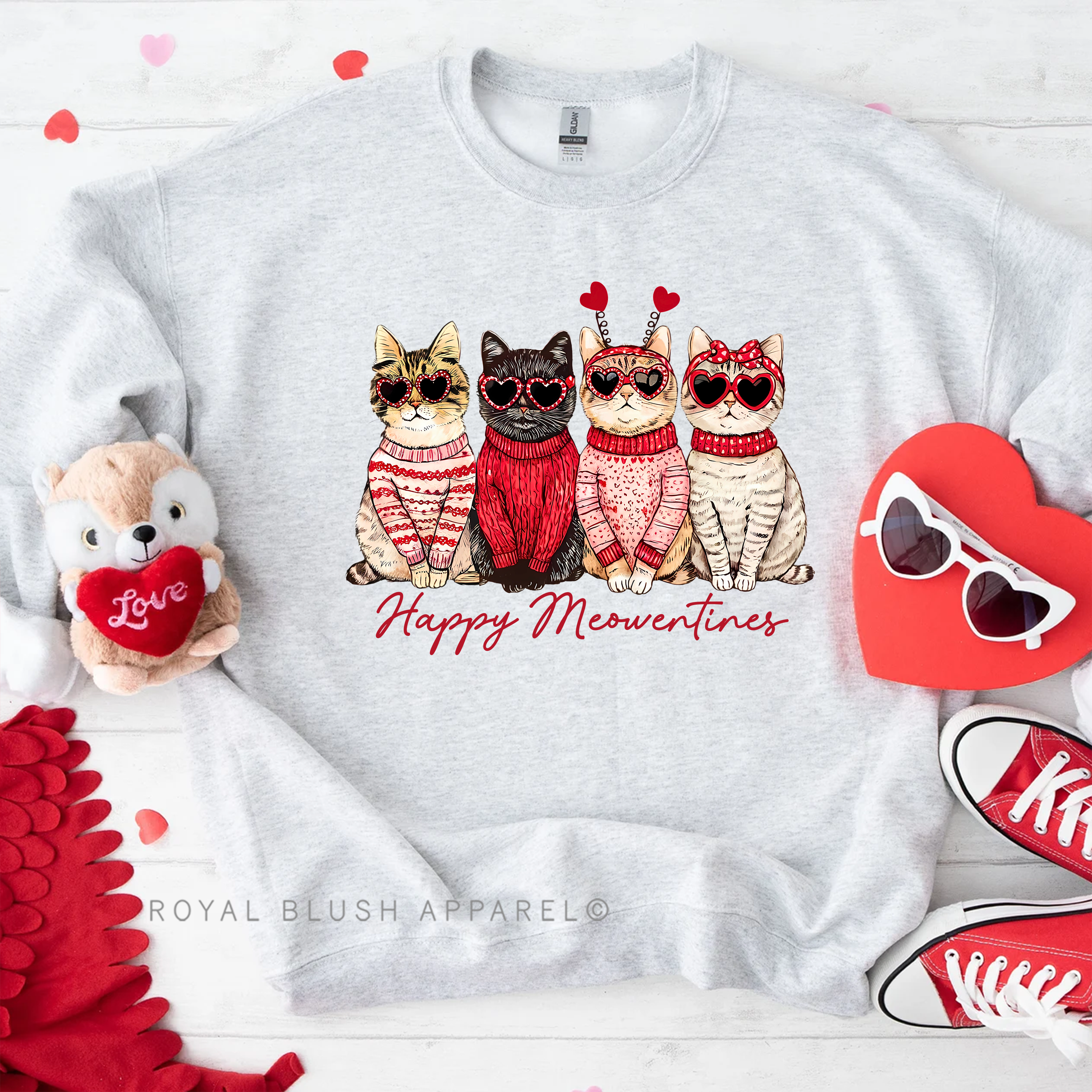 Happy Meowentines Sweatshirt