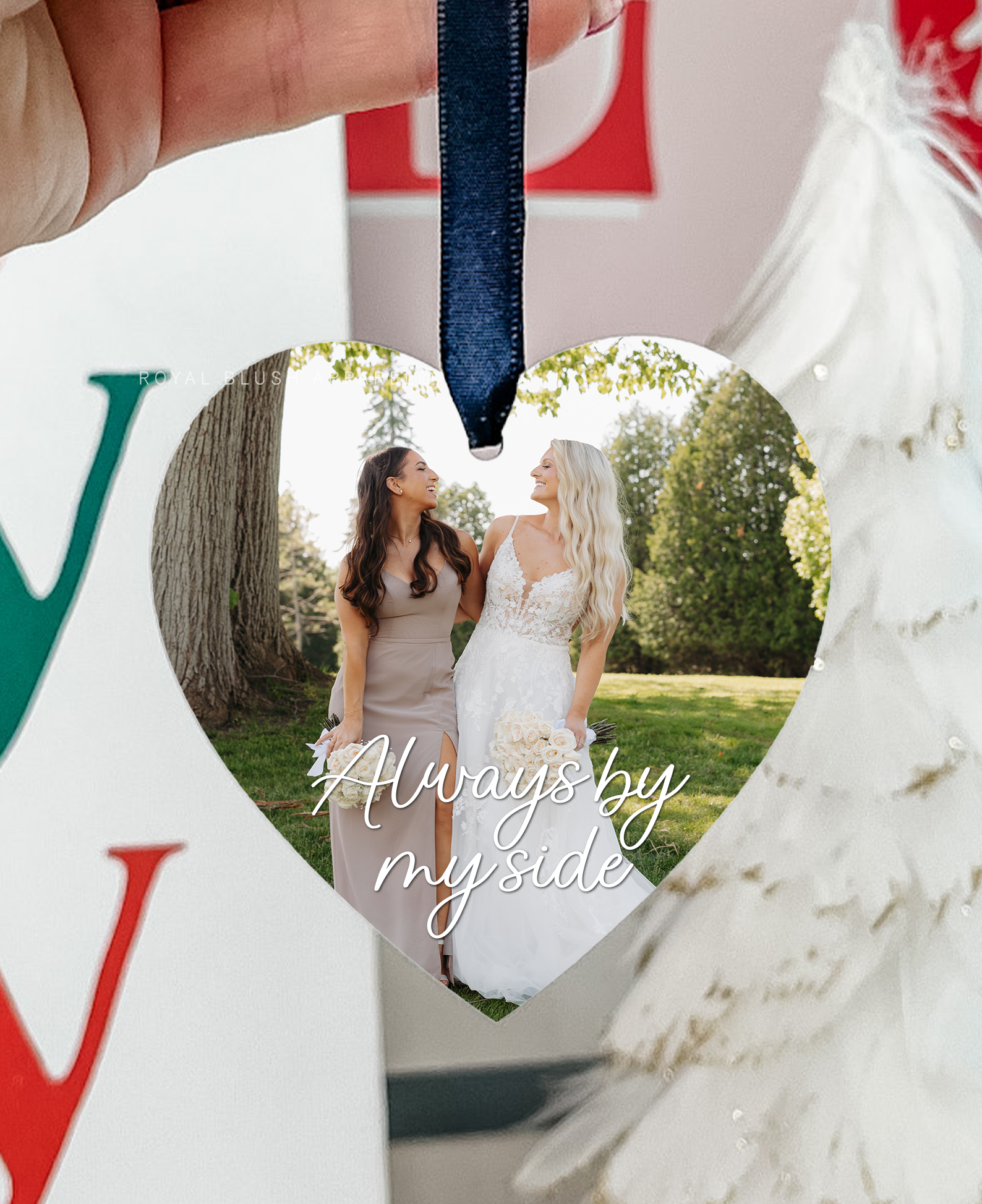 Custom Heart Photo Ornament