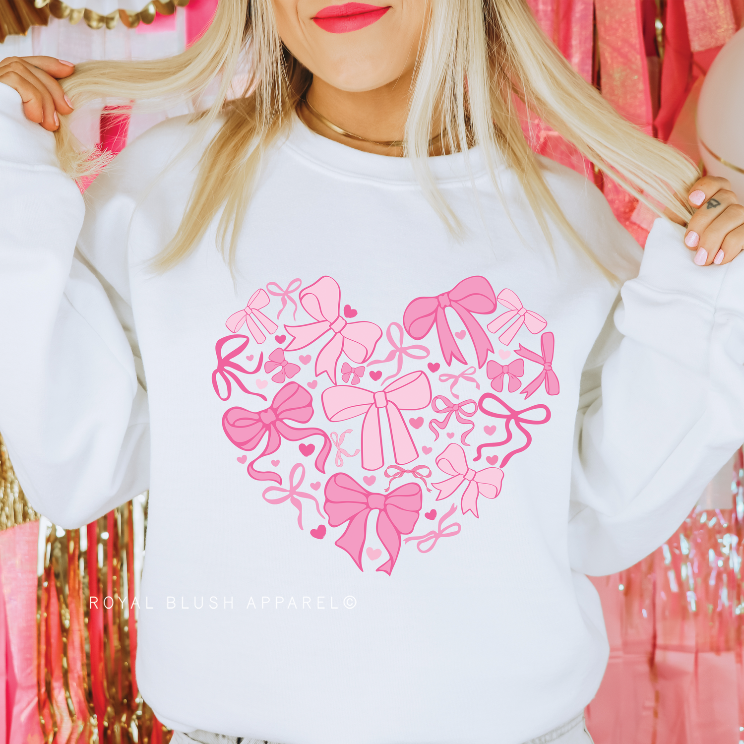 Heart Bows Sweatshirt