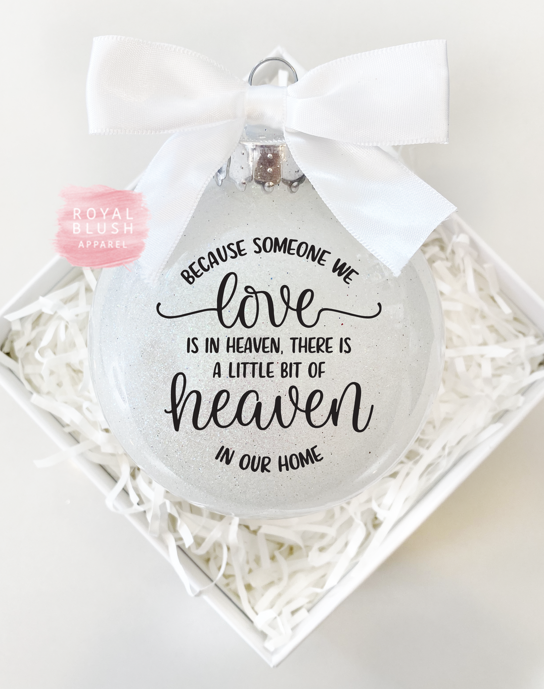 Heaven In Our Home Glitter Ornament