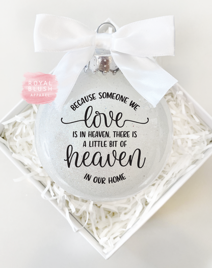 Heaven In Our Home Glitter Ornament