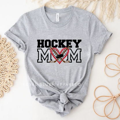 T-shirt unisexe décontracté de maman maman de hockey