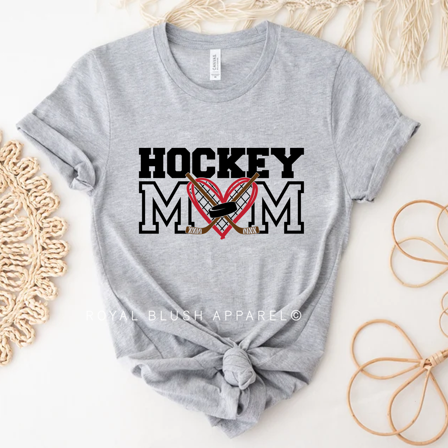 Hockey Mom Mom Relaxed Unisex T-shirt