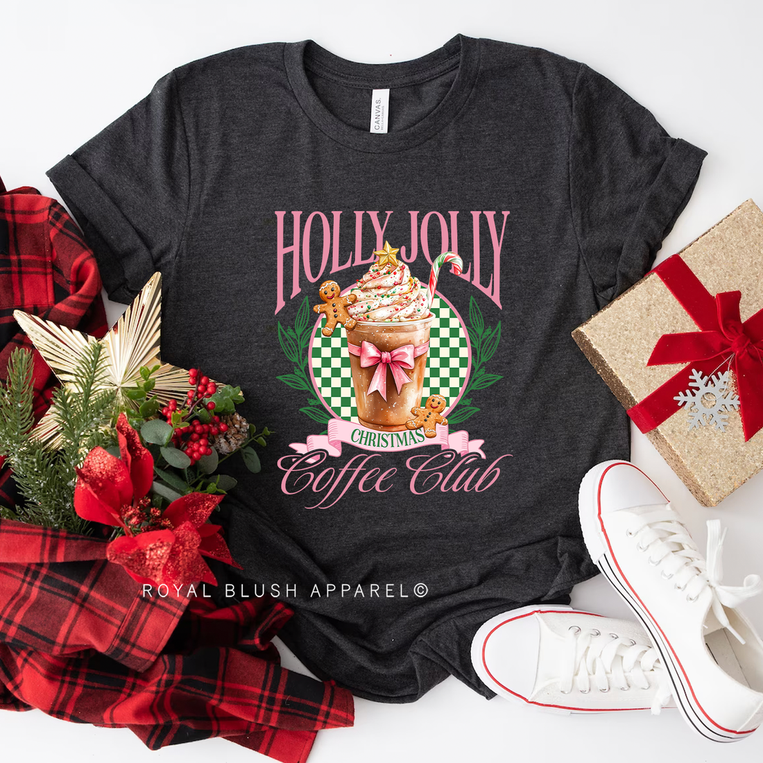 Holly Jolly Coffee Club Relaxed Unisex T-shirt