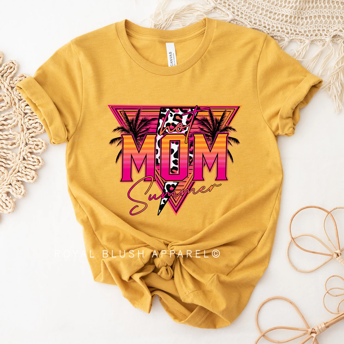 T-shirt unisexe décontracté Hot Mom Summer