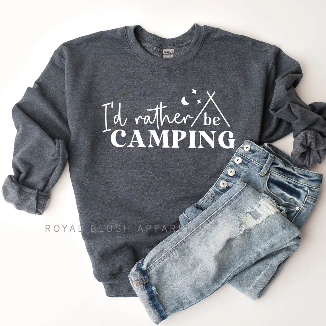 Je préfère être un sweat-shirt de camping