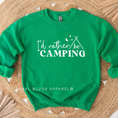 Je préfère être un sweat-shirt de camping
