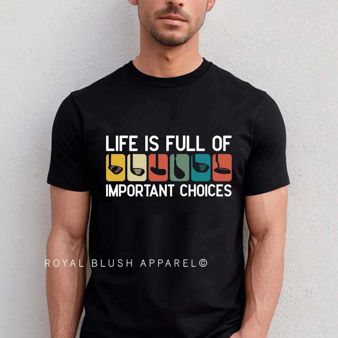 La vie est pleine de choix importants T-shirt unisexe décontracté