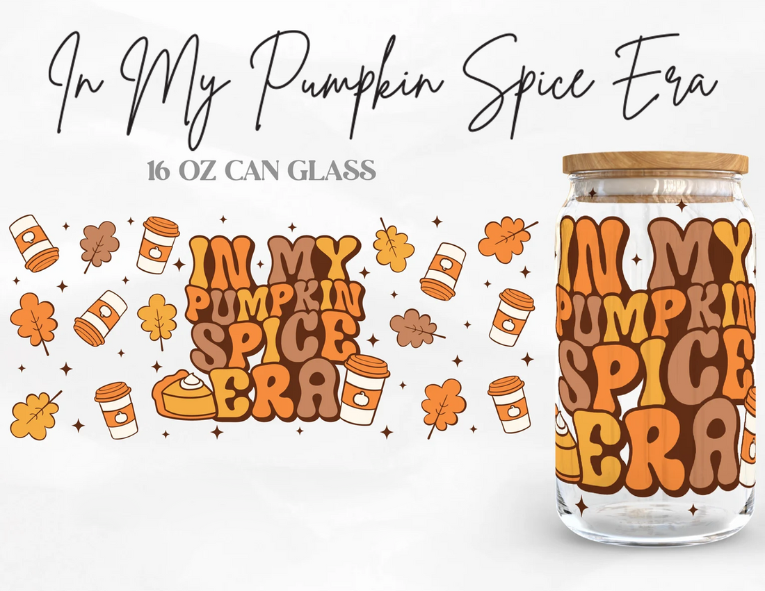 In My Pumpkin Spice Era Iced Coffee Glass