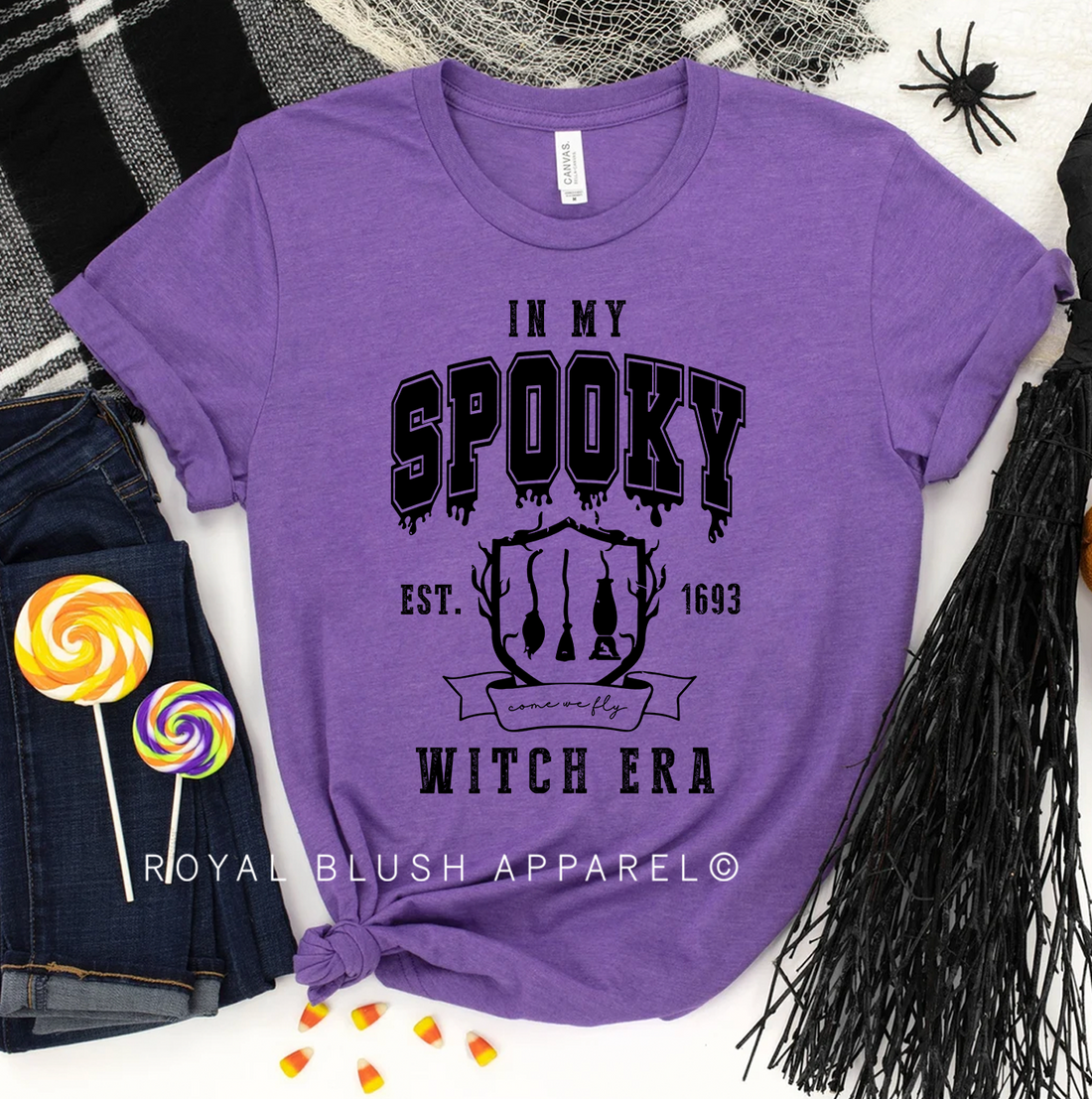 Dans mon Spooky Witch Era T-shirt unisexe décontracté