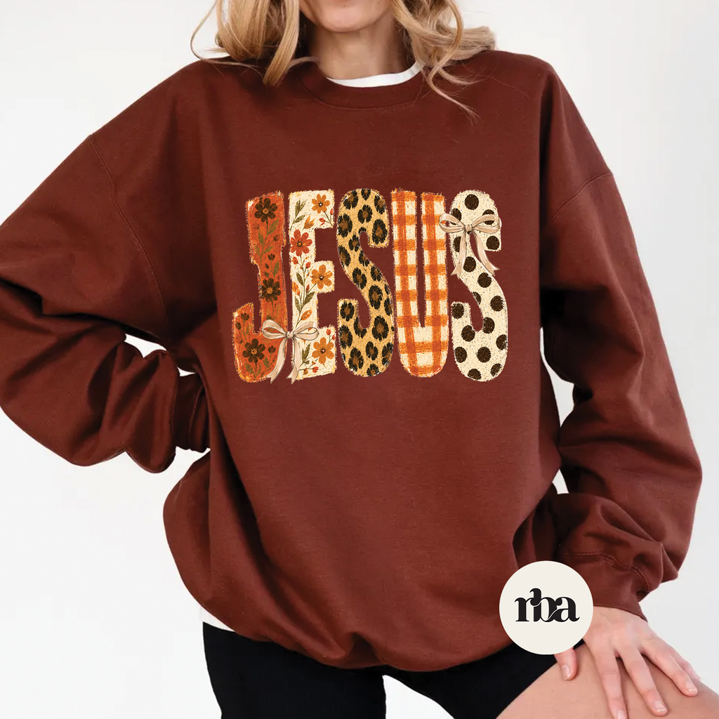 Jesus Sweatshirt mockup.