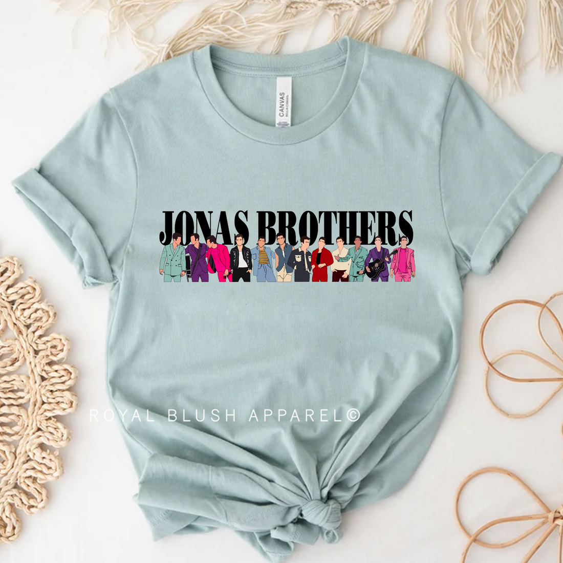 Jonas Brothers T-shirt unisexe décontracté