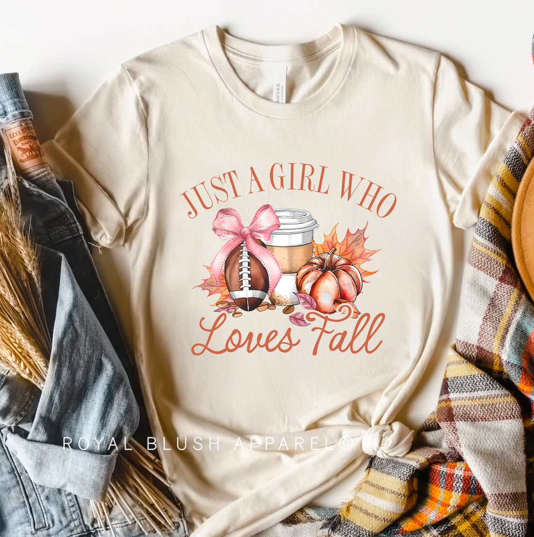 Just A Girl Who Loves Fall Relaxed Unisex T-shirt