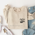 Just One More Chapter graphic sweatshirt