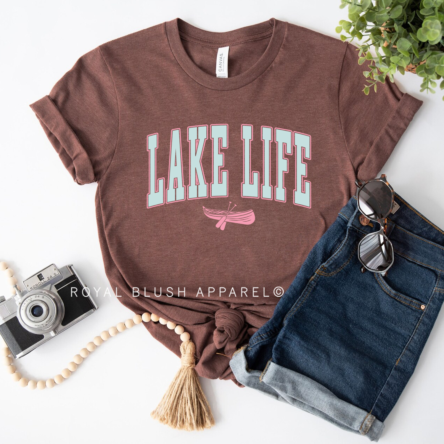 Lake Life T-shirt unisexe décontracté