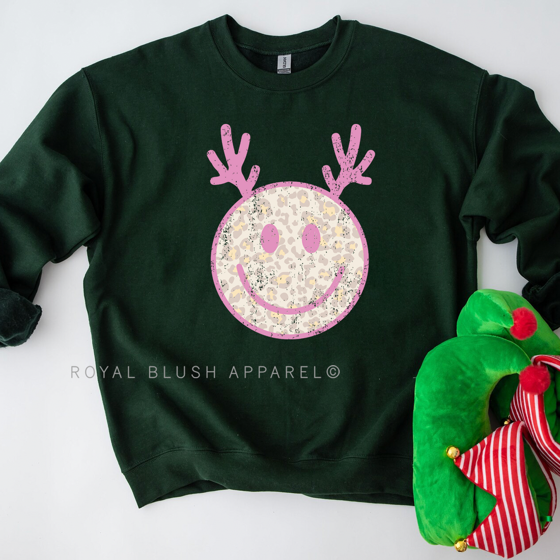 Smiley Reindeer Sweatshirt