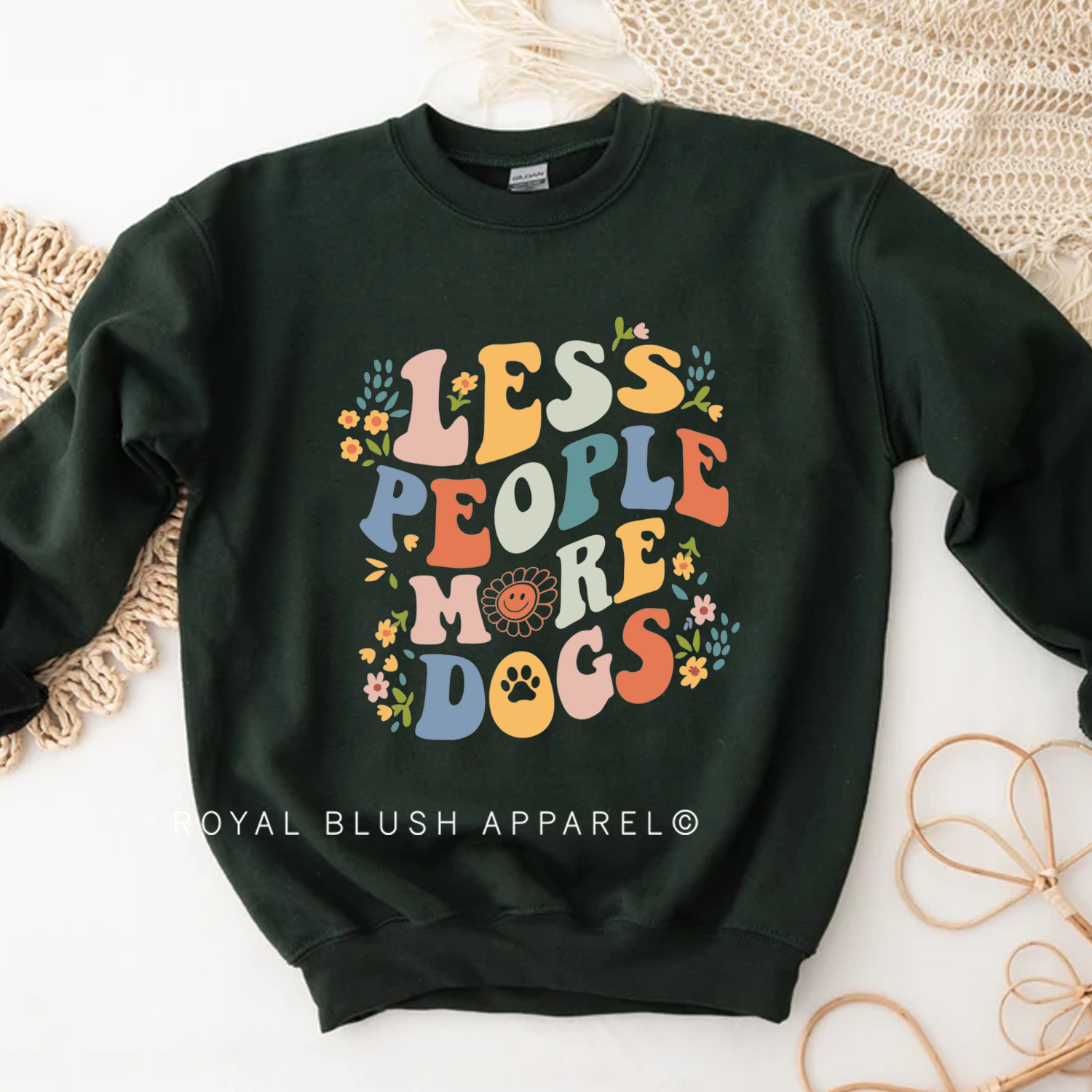 Less People More Dogs Sweatshirt