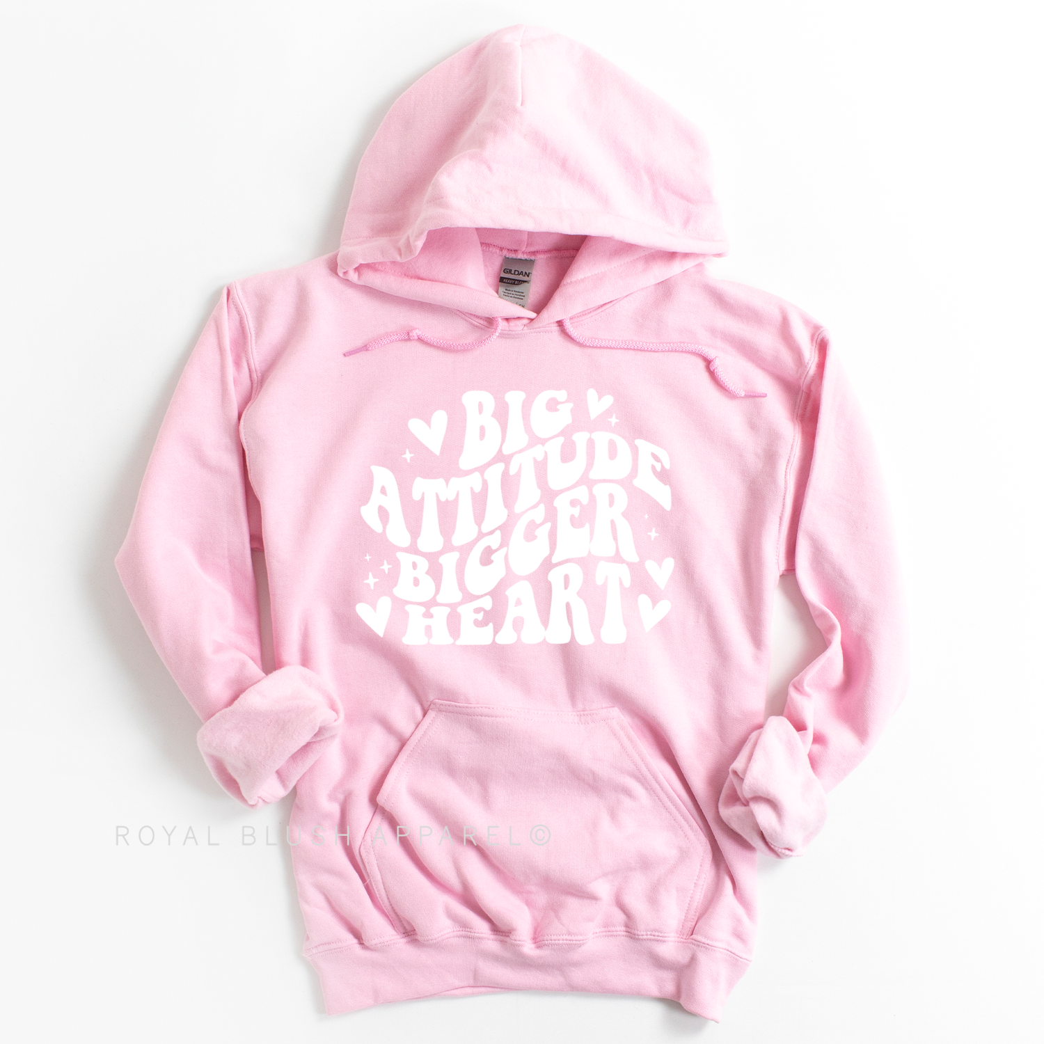 Big Attitude Bigger Heart Unisex Hoodie