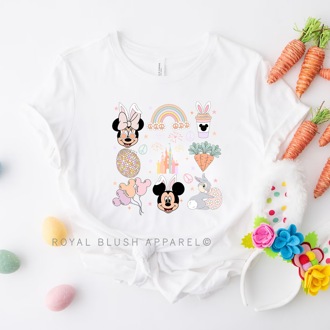 Magical Easter Grid Relaxed Unisex T-shirt