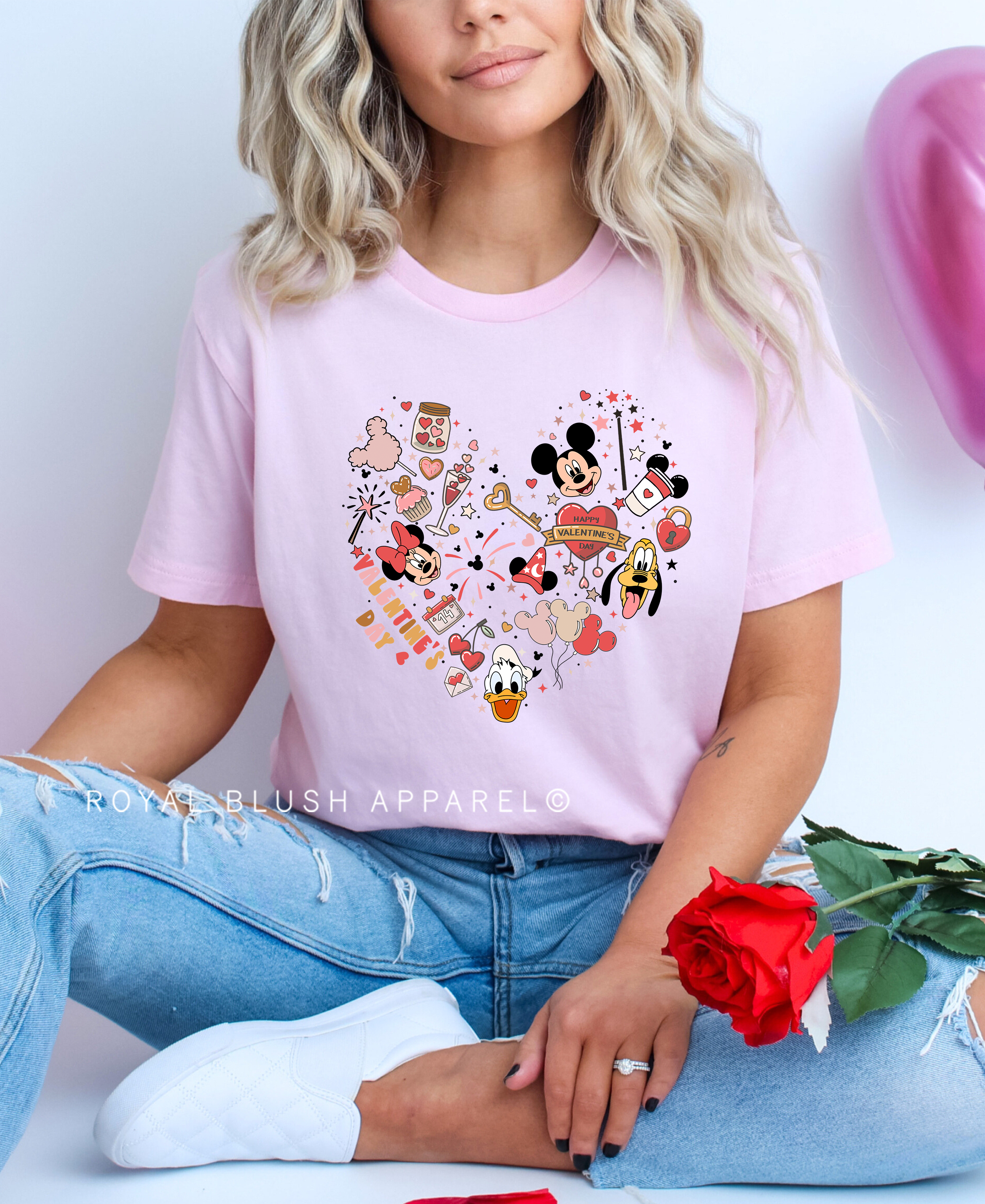 Magical Valentine Heart Relaxed Unisex T-shirt