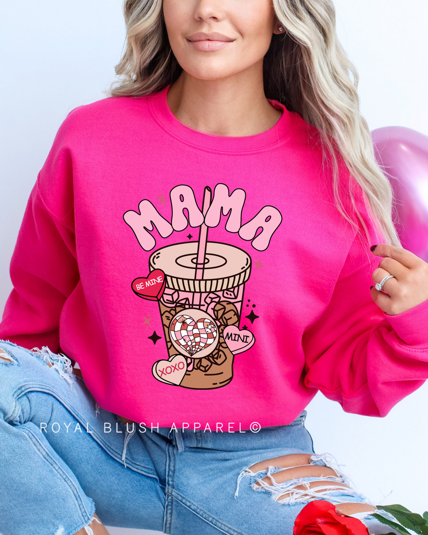 Mama Iced Coffee Cup Sweatshirt