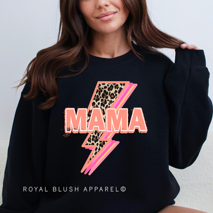 Mama Lightning Leopard Sweatshirt