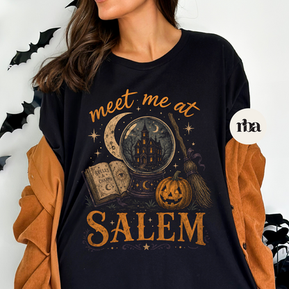 Meet Me at Salem Halloween T-shirt mockup