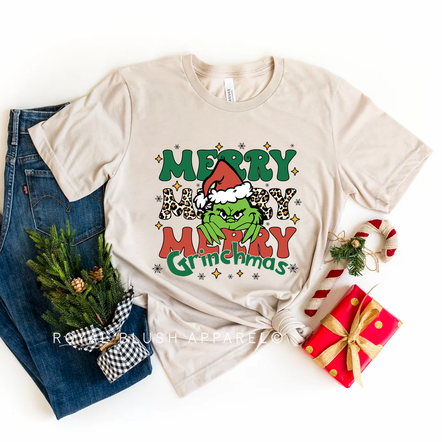 Merry X3 Grinchmas Relaxed Unisex T-shirt