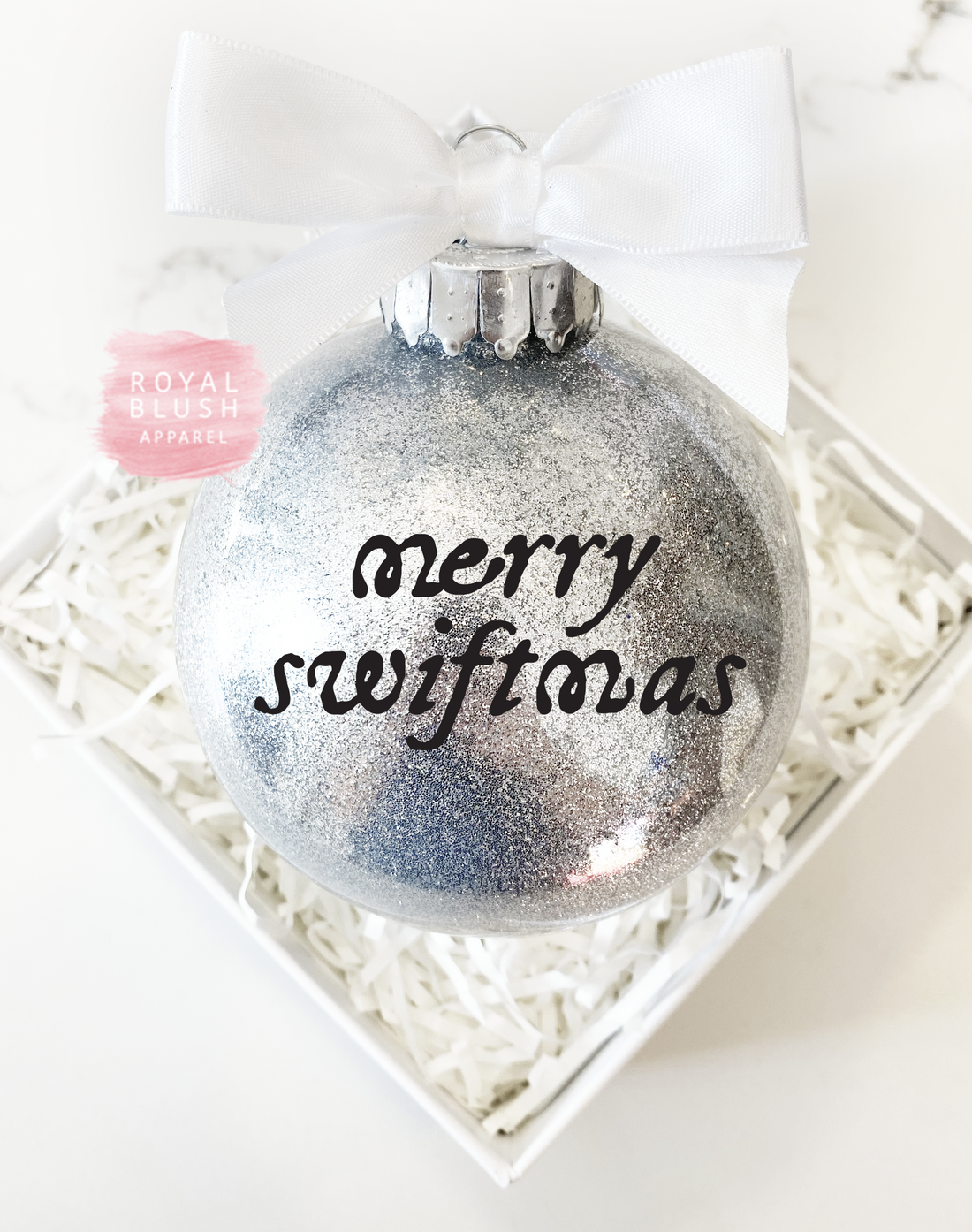 Merry Swiftmas Glitter Ornament