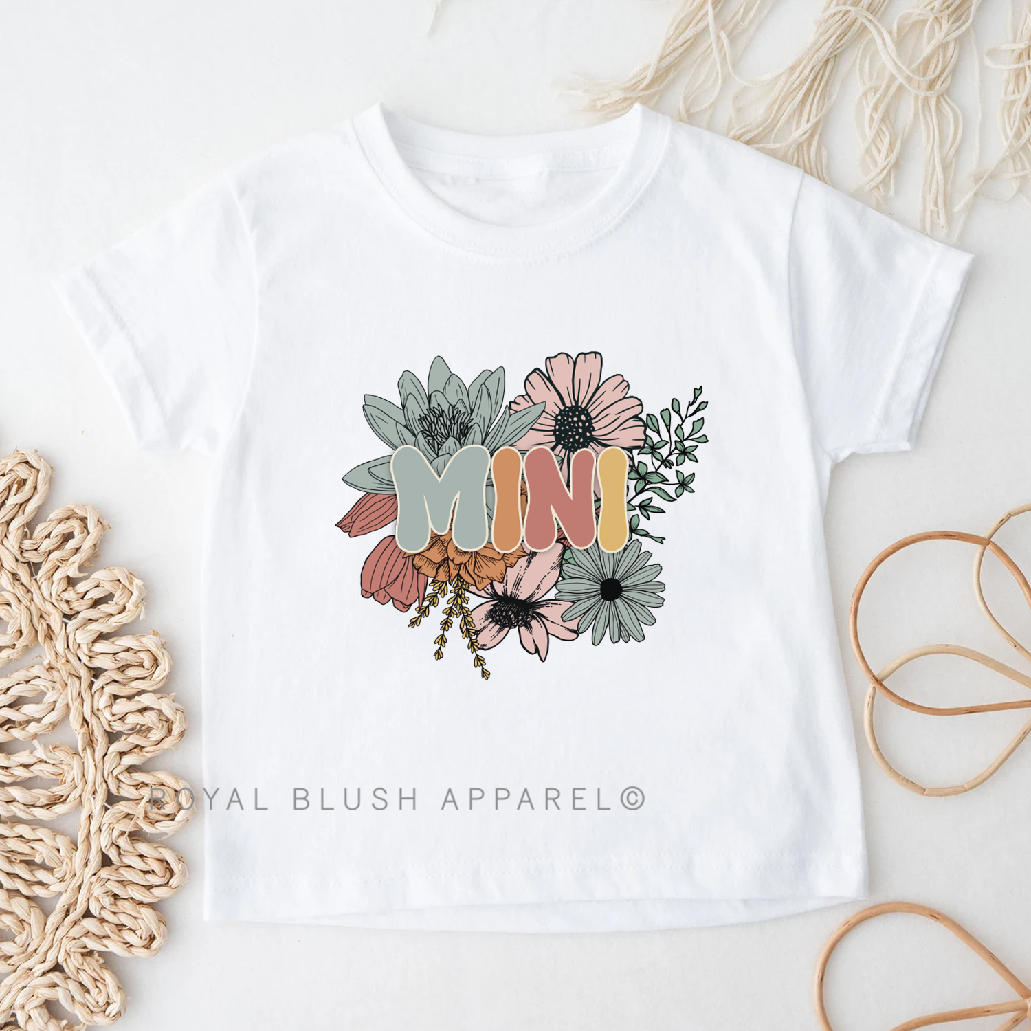 Floral Mini Toddler &amp; Youth T-Shirt