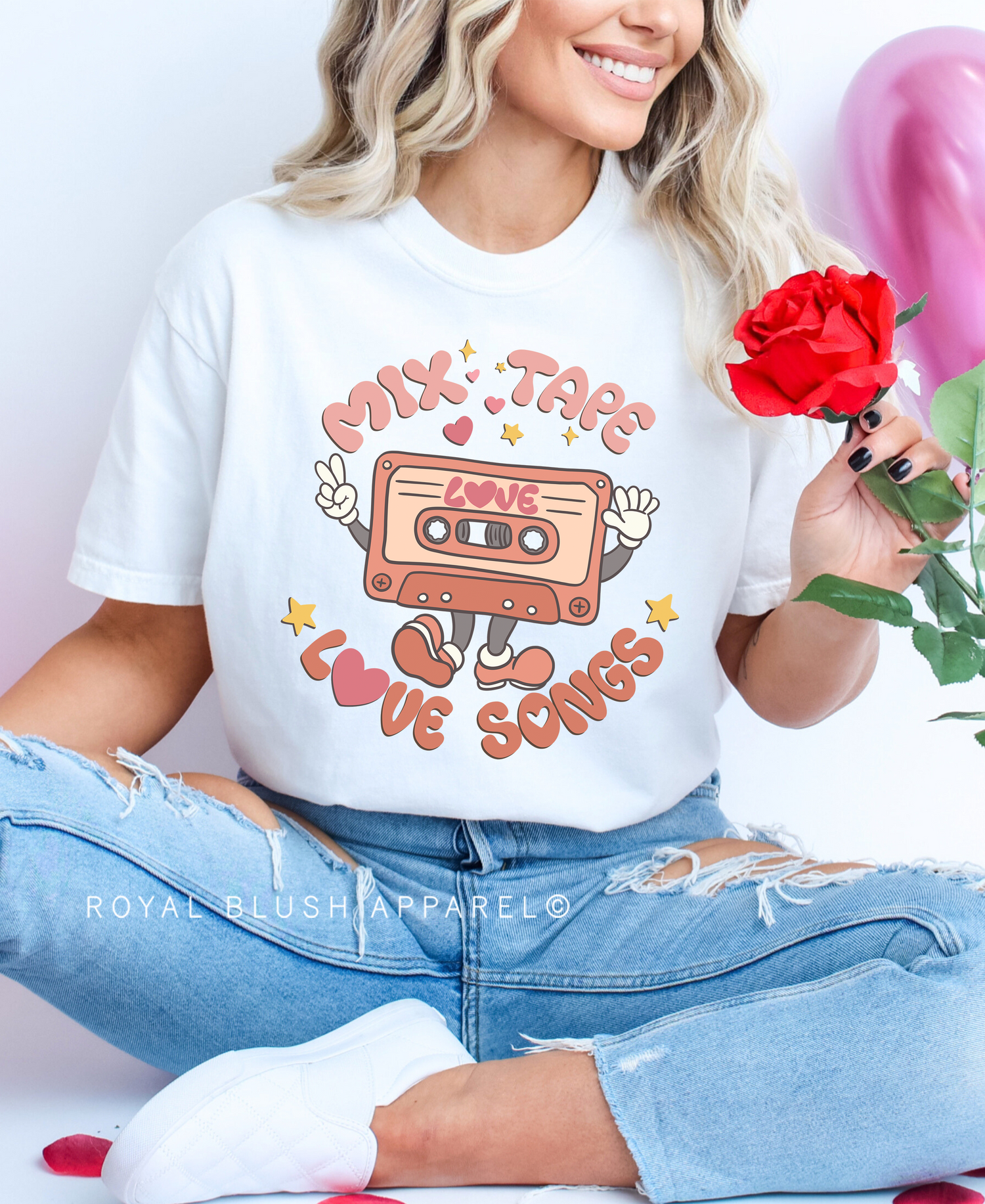 Mix Tape Love Songs Relaxed Unisex T-shirt