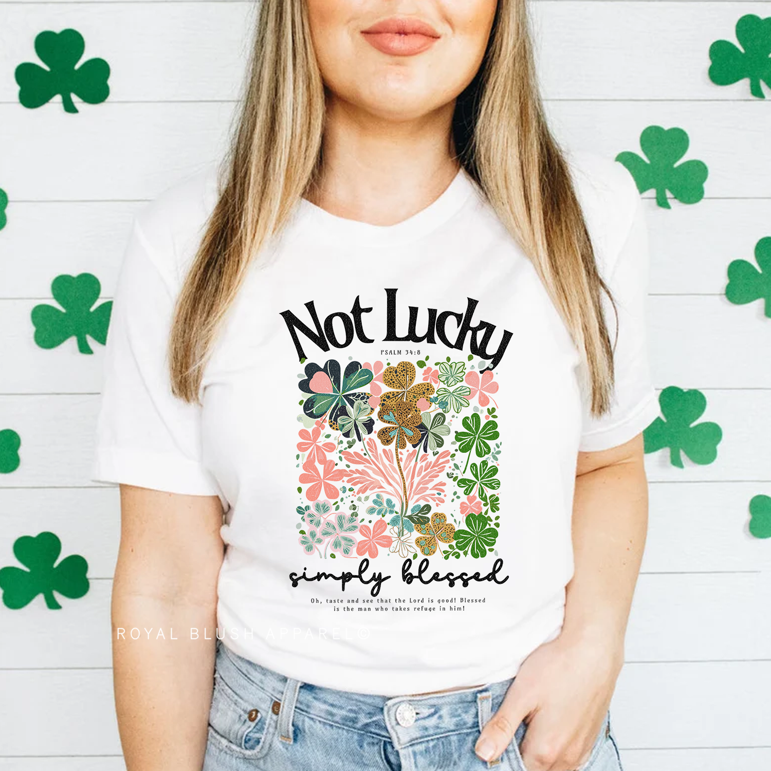 Not Lucky Simply Blessed Relaxed Unisex T-shirt