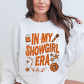 Orange Glitter In My Show Girl Era graphic sweatshirt