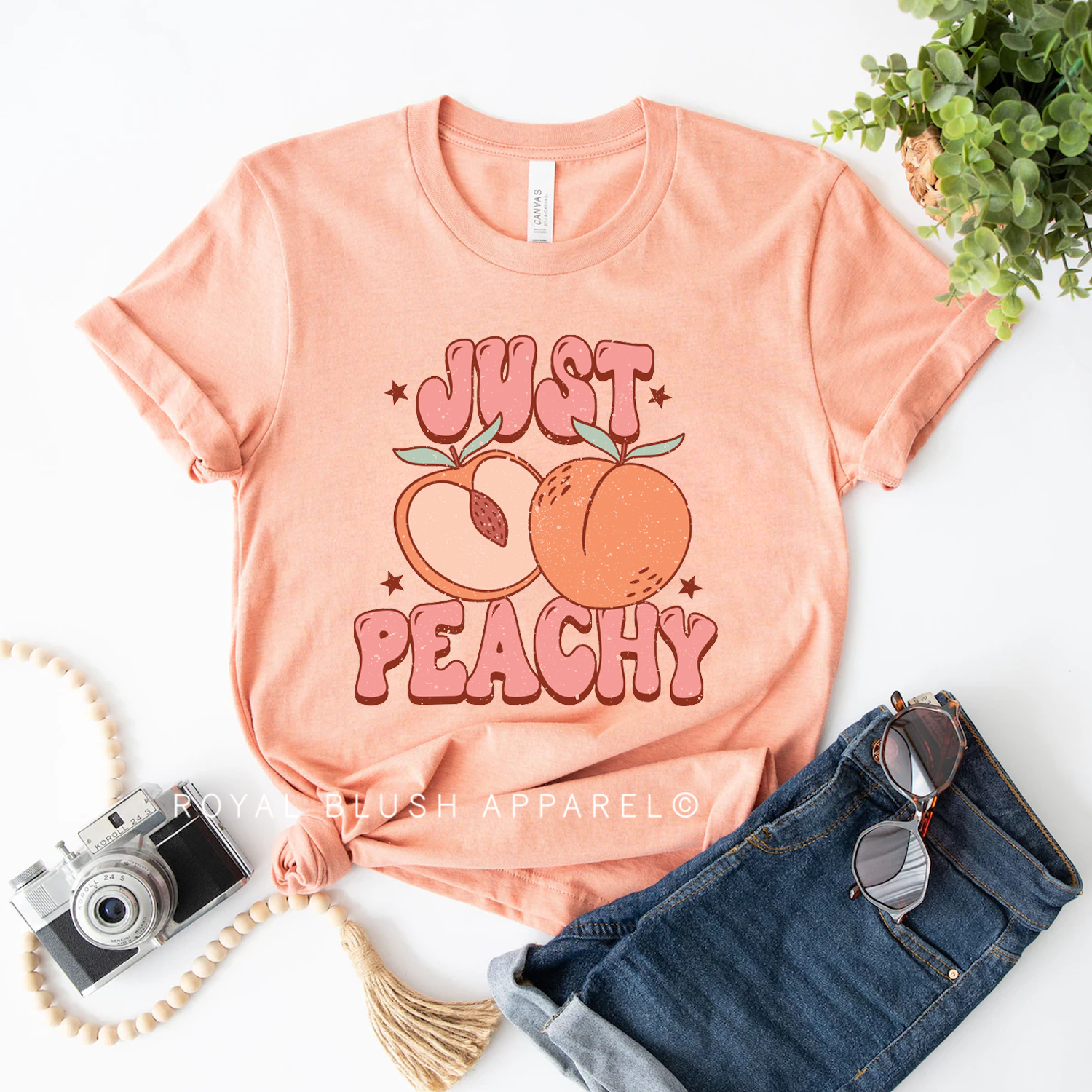 Just Peachy Relaxed Unisex T-shirt