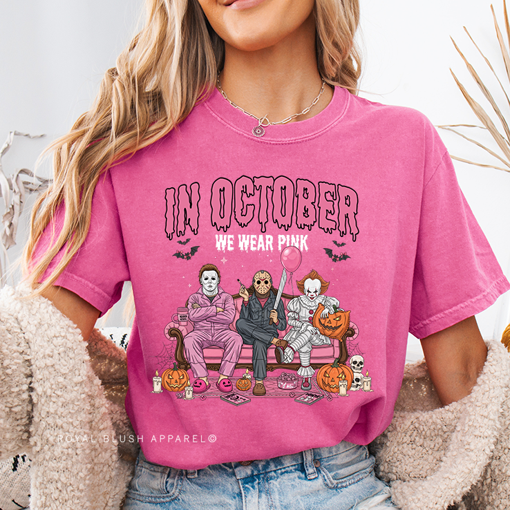 Pink Couch Horror Relaxed Unisex T-shirt
