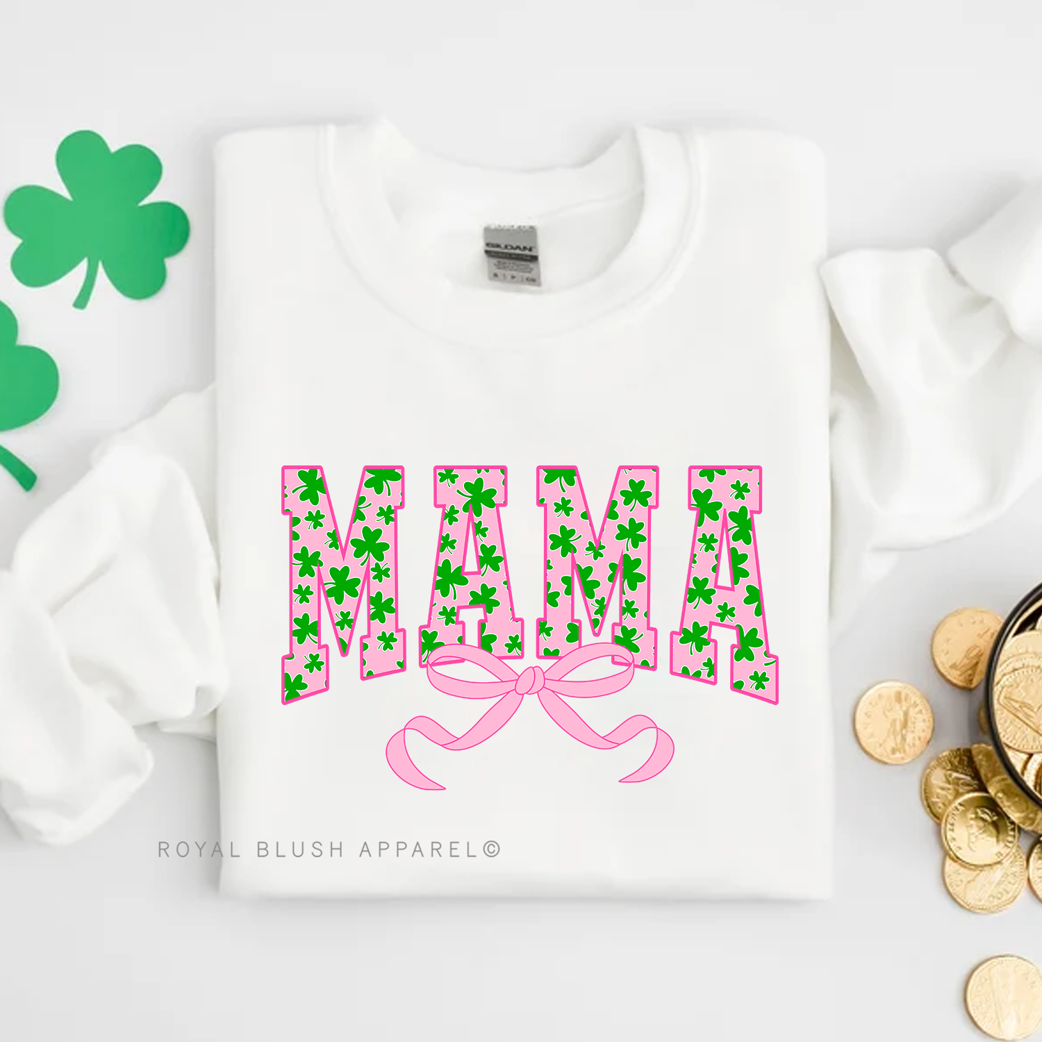 Pink Mama Bow Sweatshirt