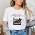 Tortured Poets Department Typewrite graphic T-shirt