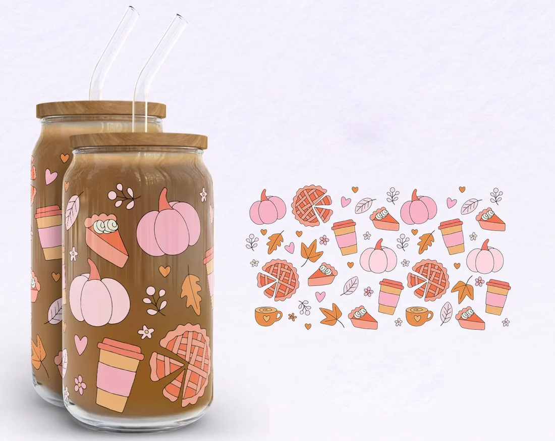 Pumpkin Pie Iced Coffee Glass