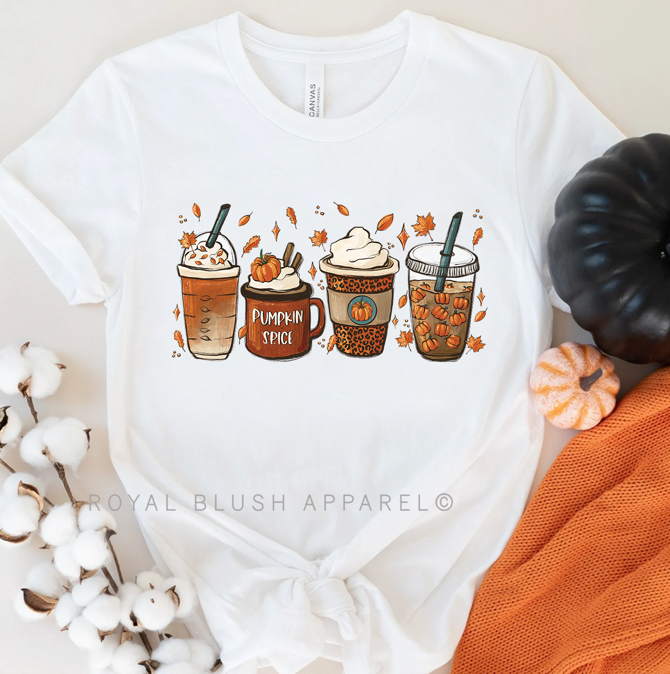 Pumpkin Spice Coffee Relaxed Unisex T-shirt
